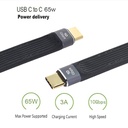 USB C to C Cable plat